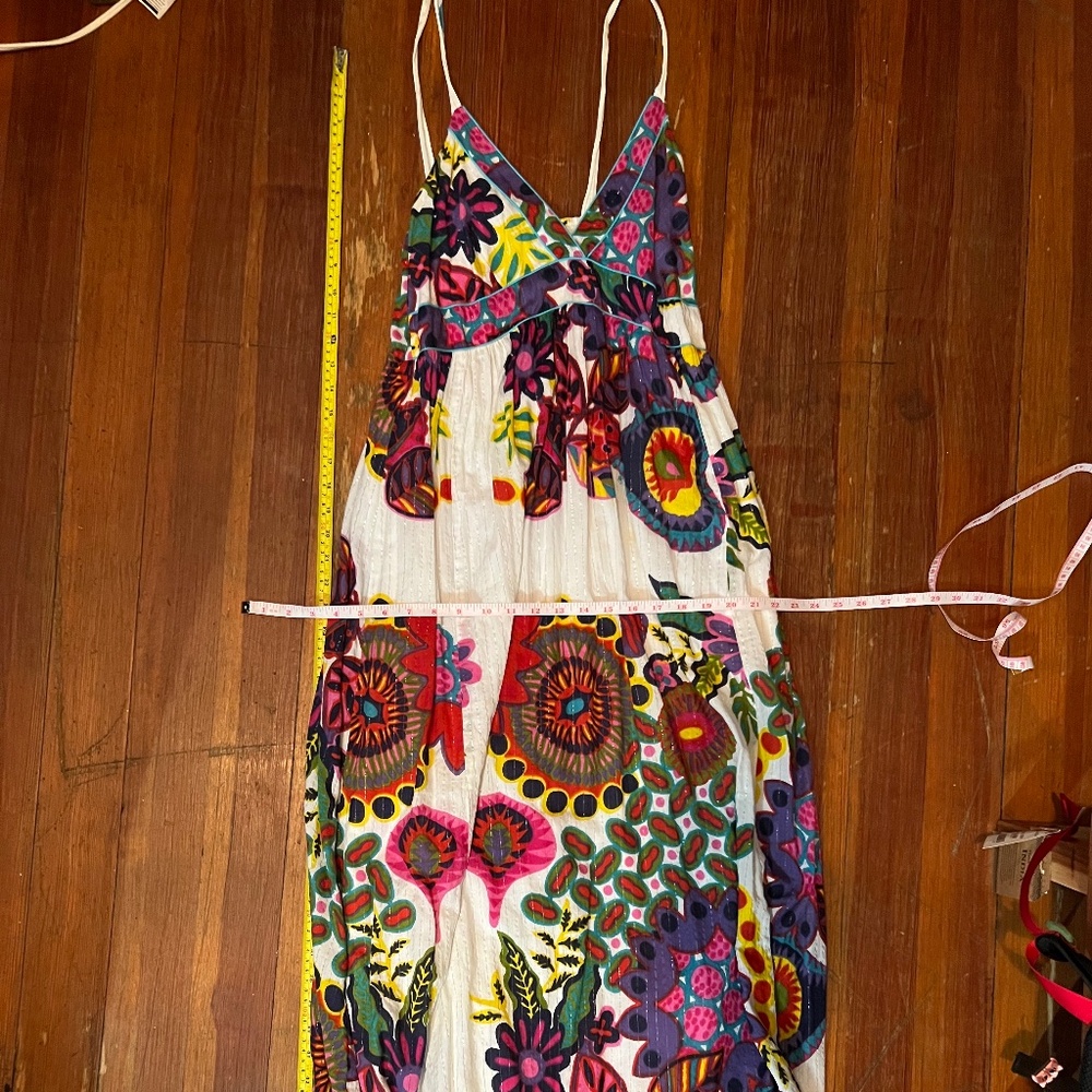 Rare DESIGUAL Mapuche Colorful Boho Strappy Floral Maxi Sundress-MEDIUM/SZ 40 - Picture 13 of 14